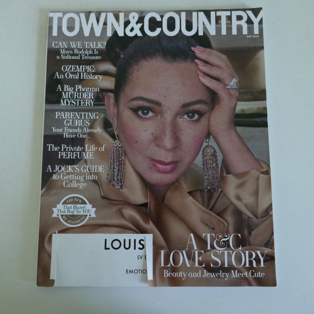 Town and Country magazine featuring Maya Rudolph May 2024 issue